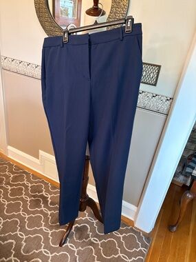New Classic straight leg  Navy Dress ankle by Express Pants nice quality